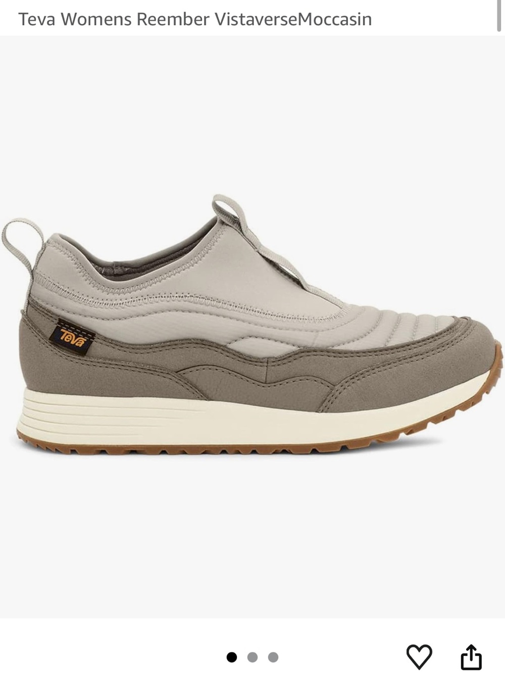 Teva Women’s ReEMBER Vistaverse Moccasin in Light Gray and Taupe